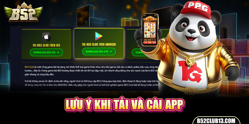 Lưu ý khi tải và cài app